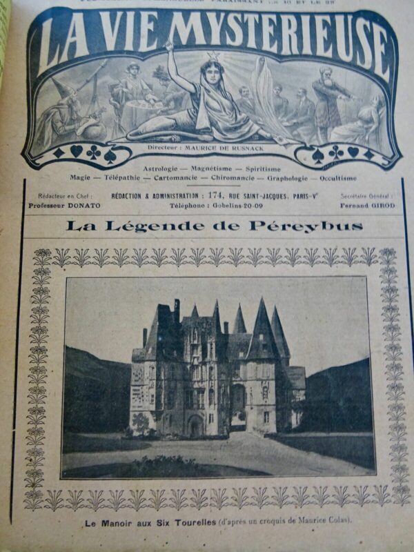 LA VIE MYSTERIEUSE-REVUE DE SPIRITISME, MAGNETISME, MAGIE, ASTROLOGIE..1913 – Image 11