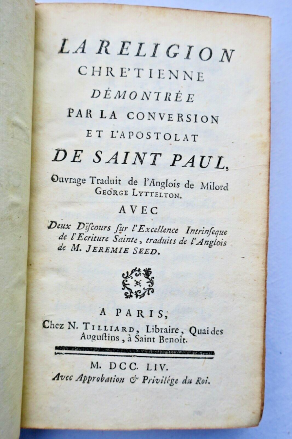 La religion chrétienne démontrée par la conversion... 1754 – Image 3