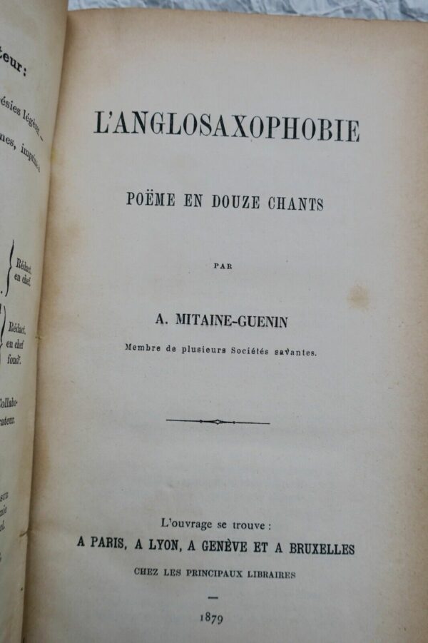 L'anglosaxophobie: poème en douze chants 1879 – Image 5