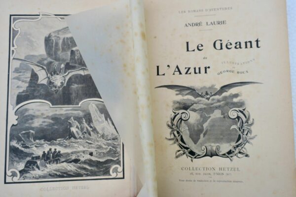 Laurie (André) Le géant de l'azur. Illustrations de Georges Roux. HETZEL – Image 4