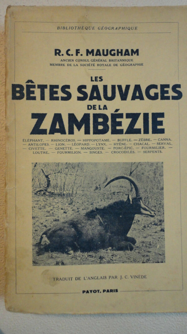 Les Bêtes Sauvages De La Zambézie 1939