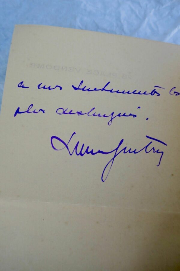 Lucien Guitry belle lettre autographe signée – Image 3