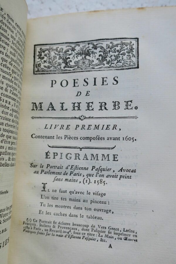 MALHERBE Poesies de Malherbe 1776 – Image 9