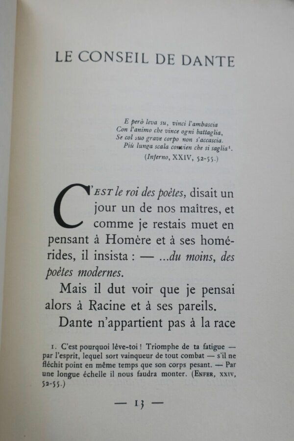 MAURRAS (Charles). Le Conseil de Dante EO – Image 6