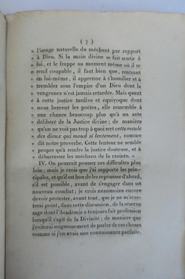 Maistre Sur les délais de la justice divine dans la punition des coupables 1816 – Image 6