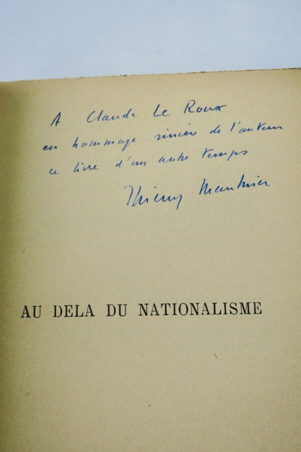 Maulnier Thierry Au-delà du nationalisme  + dédicace – Image 3