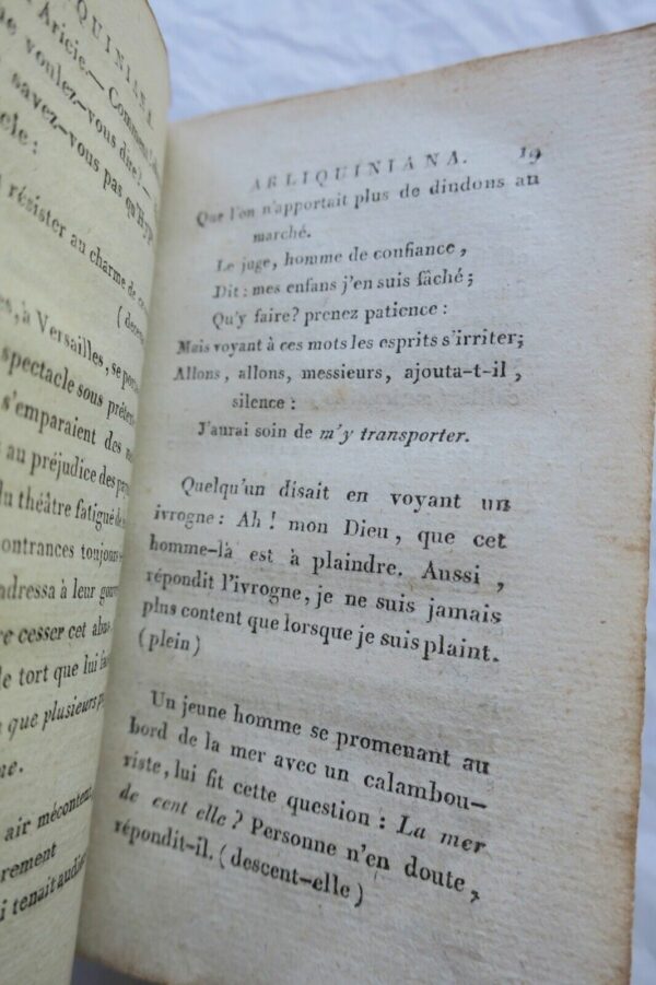 Mini ARLIQUINIANA, ou Jeux de mots de Dominique et autres..1801 – Image 8