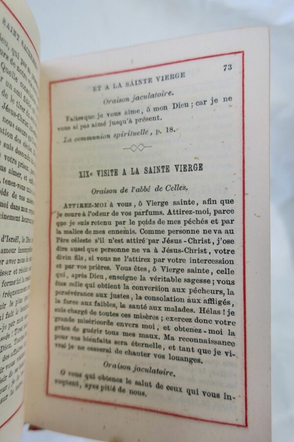 Mini Visites au Saint Sacrement et à la Sainte Vierge 1879, 66 x 100 mm. – Image 7