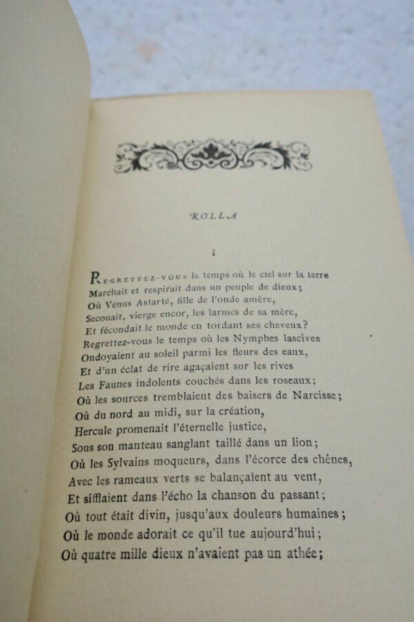 Musset, Alfred de Oeuvres poésies 1833-1852 Rolla -les nuits-... – Image 7