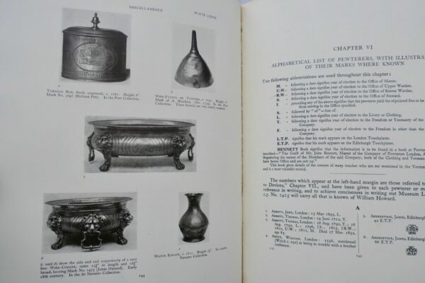 OLD PEWTER: ITS MAKERS AND MARKS IN ENGLAND, Scotland & Ireland 1929 – Image 6