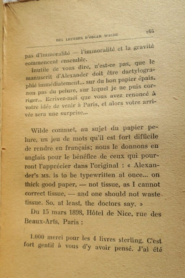 OSCAR WILDE - LA TRAGEDIE FINALE - SUIVI DE EPISODES ET SOUVENIRS... – Image 3