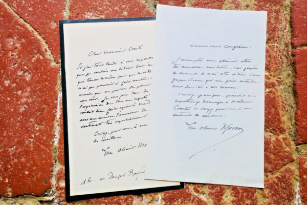 Olivier Merson 3 belles lettres autographes manuscrites & signées