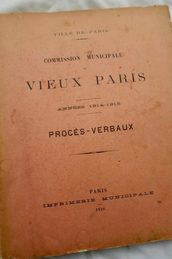 PARIS COMMISSION MUNICIPALE DU VIEUX PARIS,1914/15 – Image 3