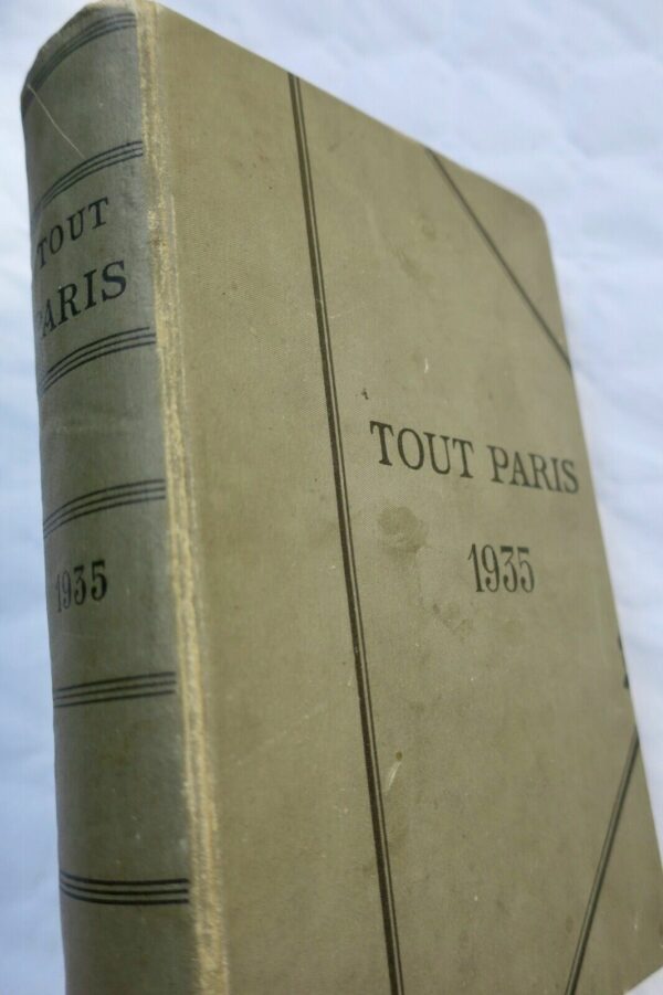 PARIS Tout-Paris. Annuaire de la Société Parisienne 1935