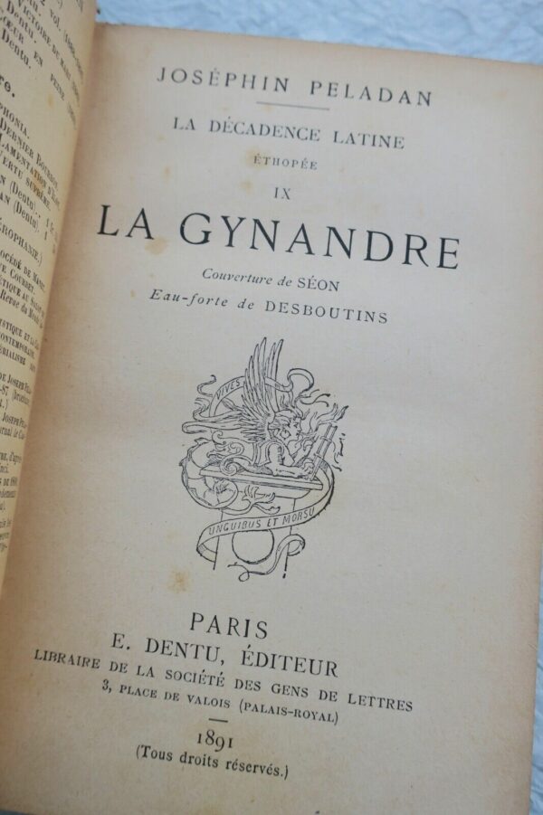 PELADAN La gynandre 1891 – Image 3