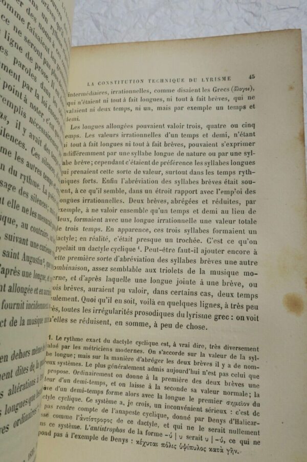 PINDARE La Poésie de Pindare et les lois du lyrisme grec 1886 – Image 7