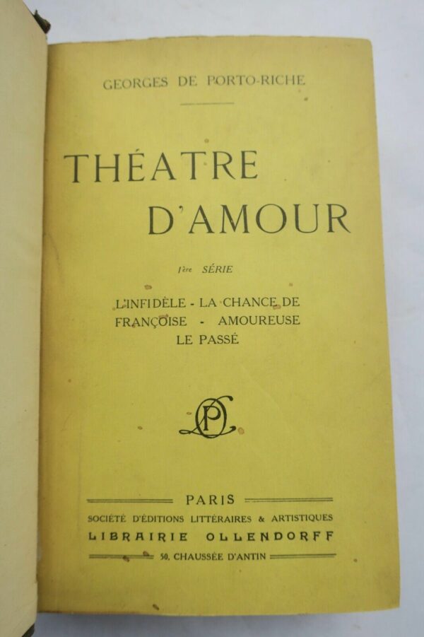 PORTO-RICHE Théâtre d'amour  DÉDICACE – Image 3