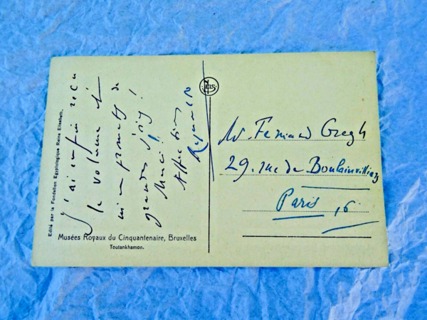 PROUST Reynaldo Hahn carte signée