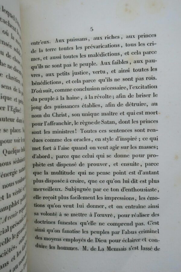 Paroles d'un croyant Le livre du peuple,Réponse d'un chrétien,Considérations sur – Image 5