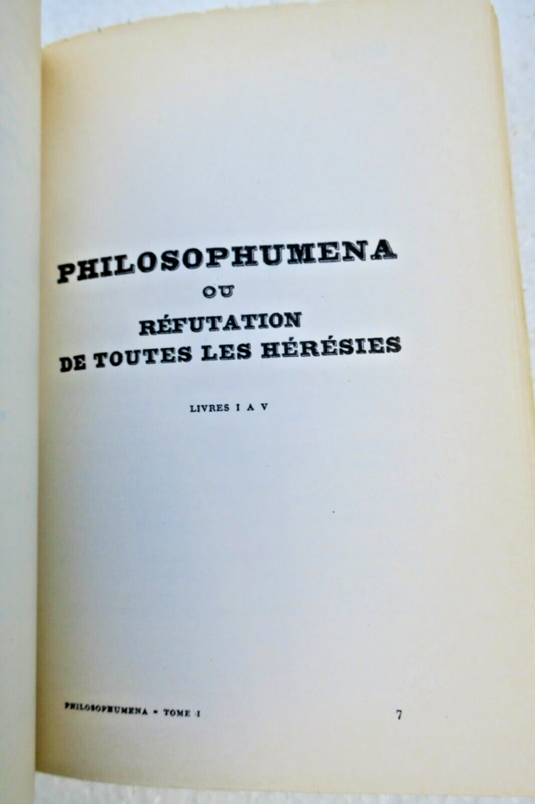 Philosophumena ou Réfutation de toutes les hérésies HIPPOLYTE DE ROME – Image 6