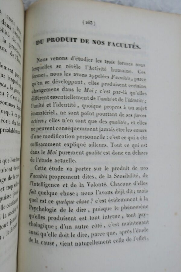 Psychologie Résumé de psychologie, par A. Tollemer 1838 – Image 4