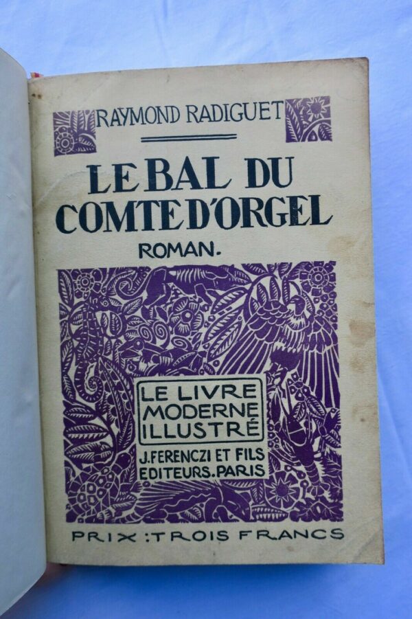 RADIGUET  Le bal du Comte d'Orgel VEBER  UNE NUIT DANS LA MONTAGNE – Image 6