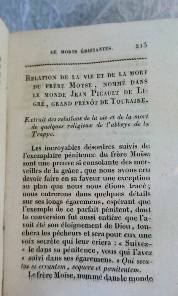 RECUEIL DE MORTS EDIFIANTES 1827 missionnaire des familles chrétiennes – Image 5