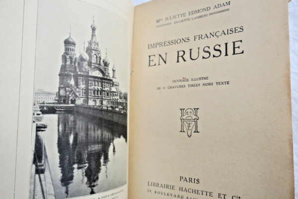 Russie EDMOND ADAM (Juliette) Impressions françaises en Russie 1912 – Image 3