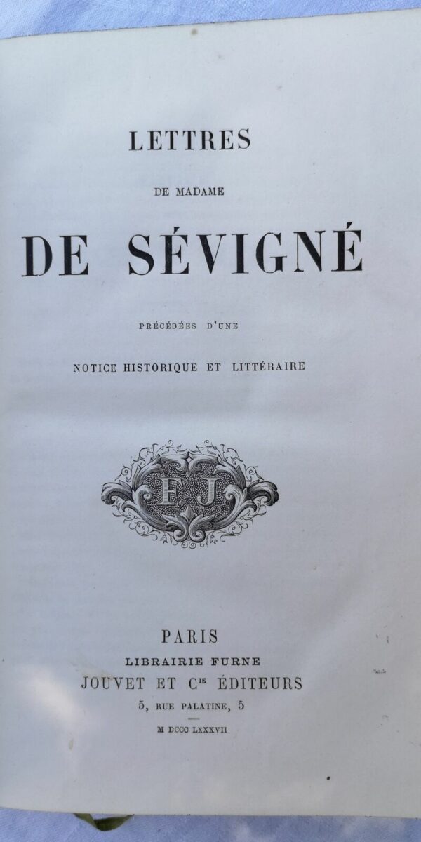 SÉVIGNÉ. Lettres de Madame de Sévigné 1887 – Image 4