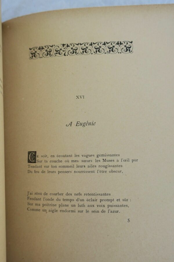 SIGNORET la SOUFFRANCE des EAUX,Livre des Sonnets de trois Élégies... – Image 6