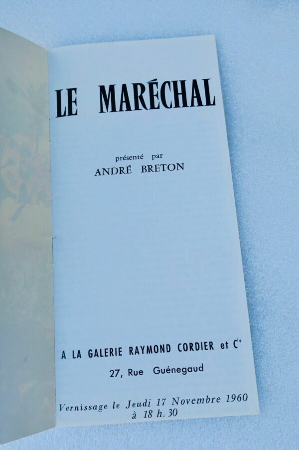 SURRÉALISTE Le Maréchal  novembre 1960 André Breton – Image 3