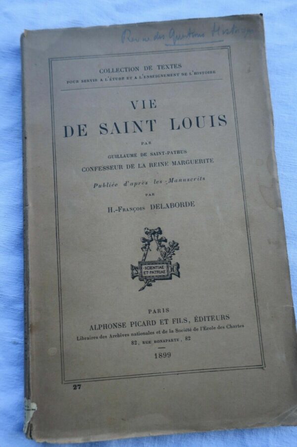 Saint Louis Vie de Saint Louis 1899