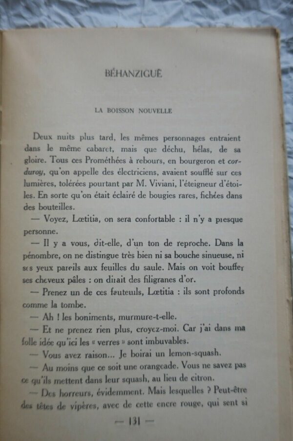 TOULET Paul-Jean. Béhanzigue. Contes. 1923 – Image 3