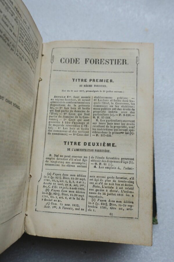 TRIPIER LOUIS LES CODES FRANCAIS COLLATIONNES SUR LES TEXTES OFFICIELS 1876 mini – Image 8