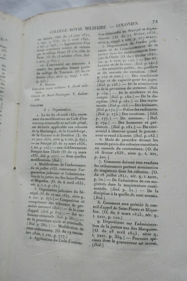 Table Décennale du Bulletin des Lois 1834-1844 – Image 5