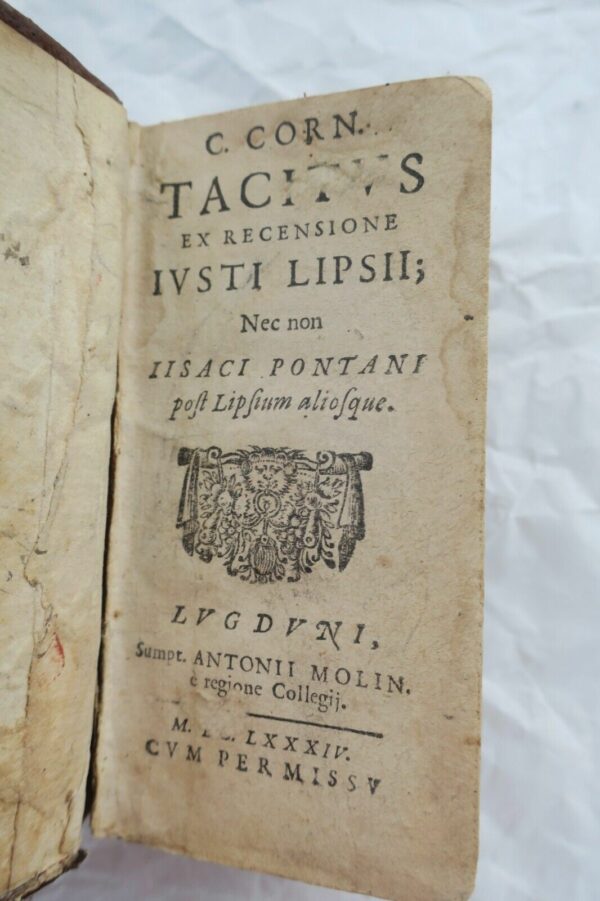 Tacitus ex recensione Justi lipsii 1684 – Image 4