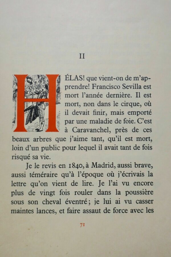 Taureaux Mérimée Prosper Lettre de Madrid. Les Combats de Taureaux Y. Brayer – Image 9