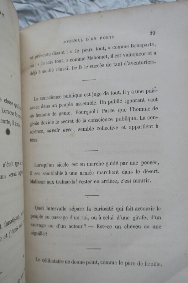 VIGNY Alfred de (Alfred de Vigny) Journal d'un Poète – Image 5