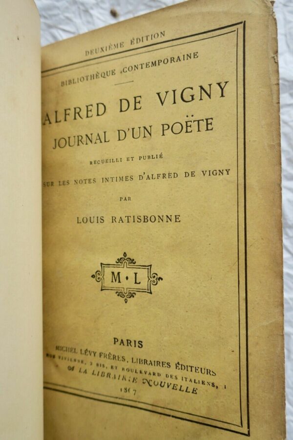 VIGNY Alfred de (Alfred de Vigny) Journal d'un Poète – Image 6