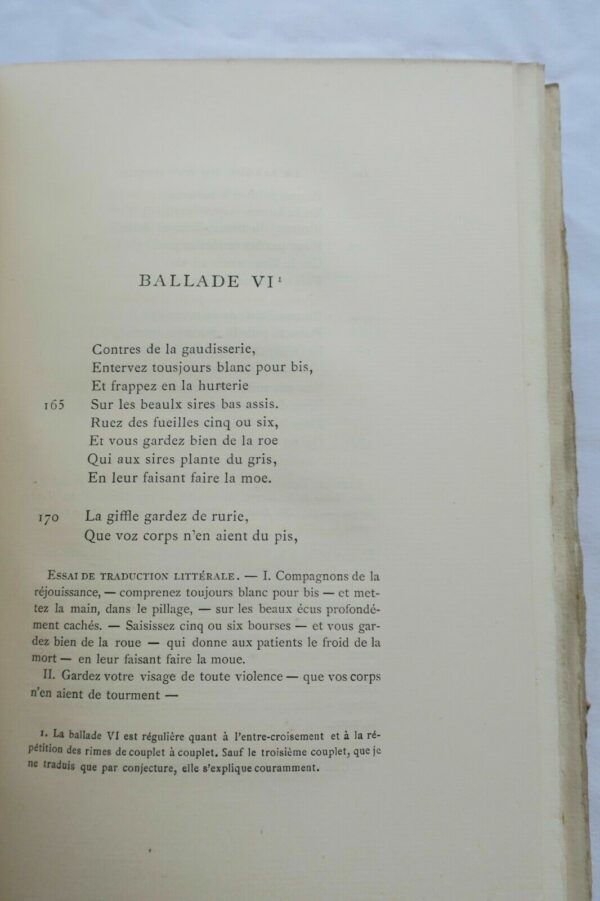 VILLON Le Jargon et Jobelin.. dictionnaire analytique du jargon 1889 – Image 4