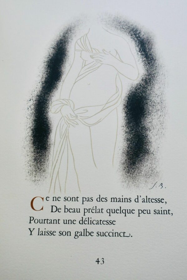 Verlaine  POESIES CHOISIES reliure René KIEFFER illustré par Jean Berque – Image 25