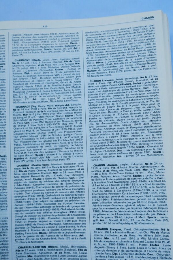 Who`s Who in France. Dictionnaire biographique  1971-1972 – Image 3