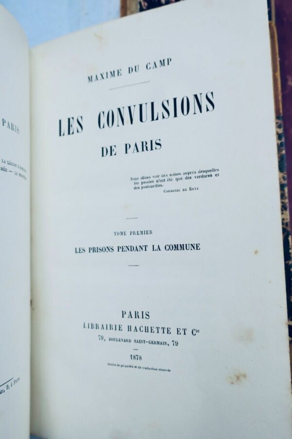 commune GUERRE 1870 DU CAMP (Maxime) Les Convulsions de Paris – Image 6