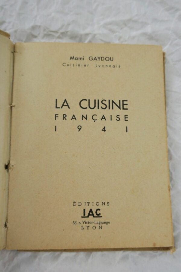 mini Gaydou La Cuisine Française 1941 – Image 3