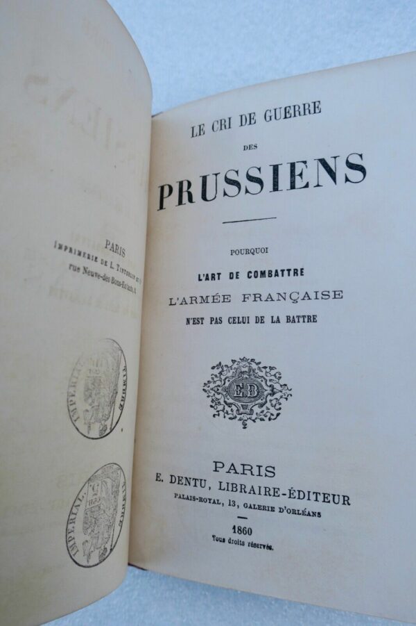 papauté et l'Italie,l'art de combattre l'armée fr., cri de guerre des prussiens – Image 8