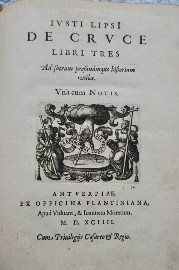 torture de cruce libri tres Ad sacarm profananamque historiam utiles 1594 – Image 6