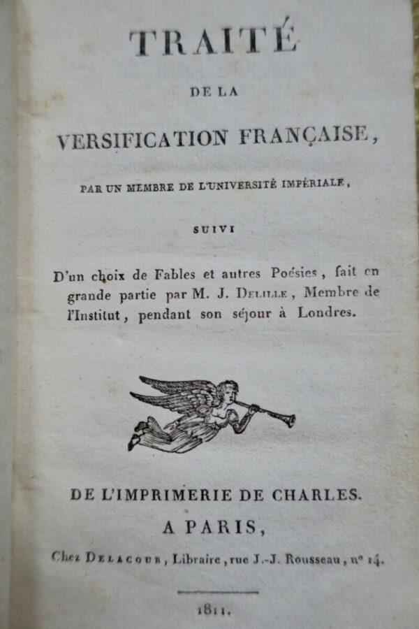 traité de la versification 1811 – Image 3