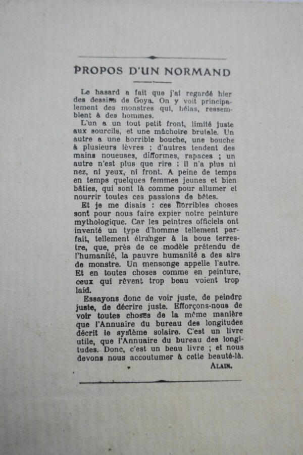 ALAIN Les propos d'un Normand de 1906 – Image 8