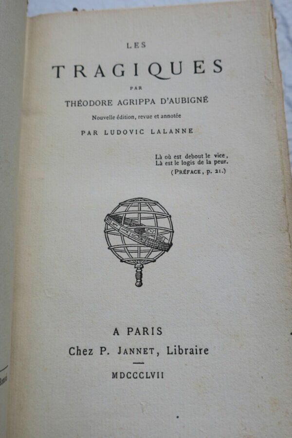 AUBIGNE (Théodore Agrippa d'). Les Tragiques 1857 – Image 9