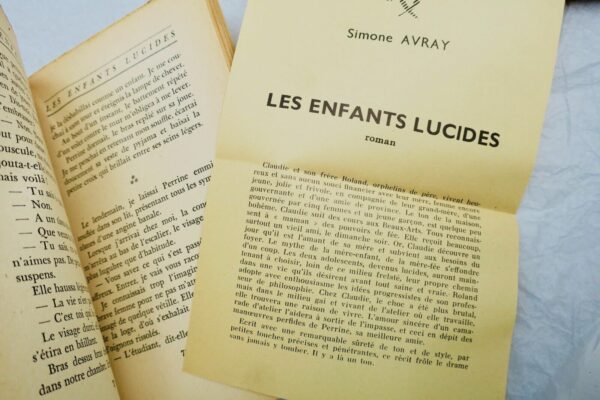 AVRAY, SIMONE LES ENFANTS LUCIDES  + dédicace